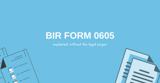 BIR Form 0605 Payment Form